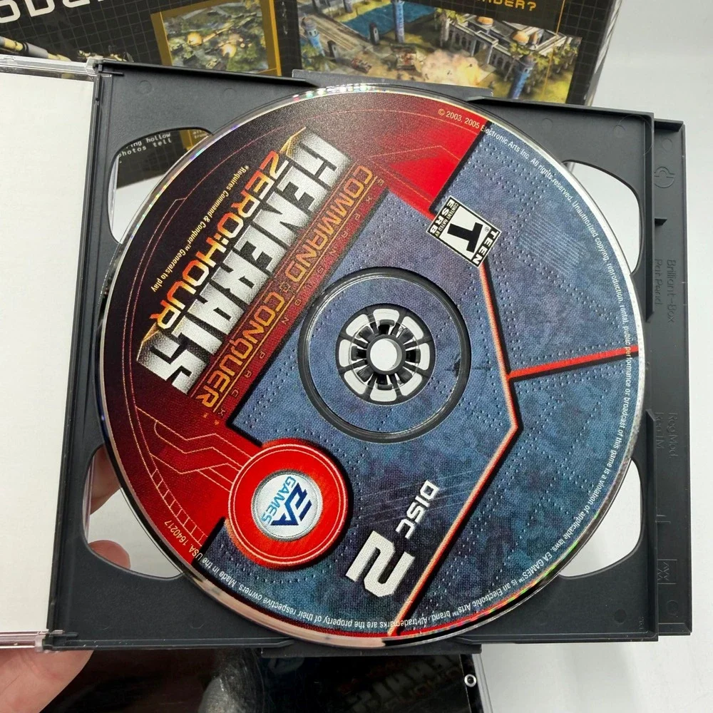 Command & Conquer Generals + Zero Hour Expansion Pack PC CD-ROM EA Games Bundle